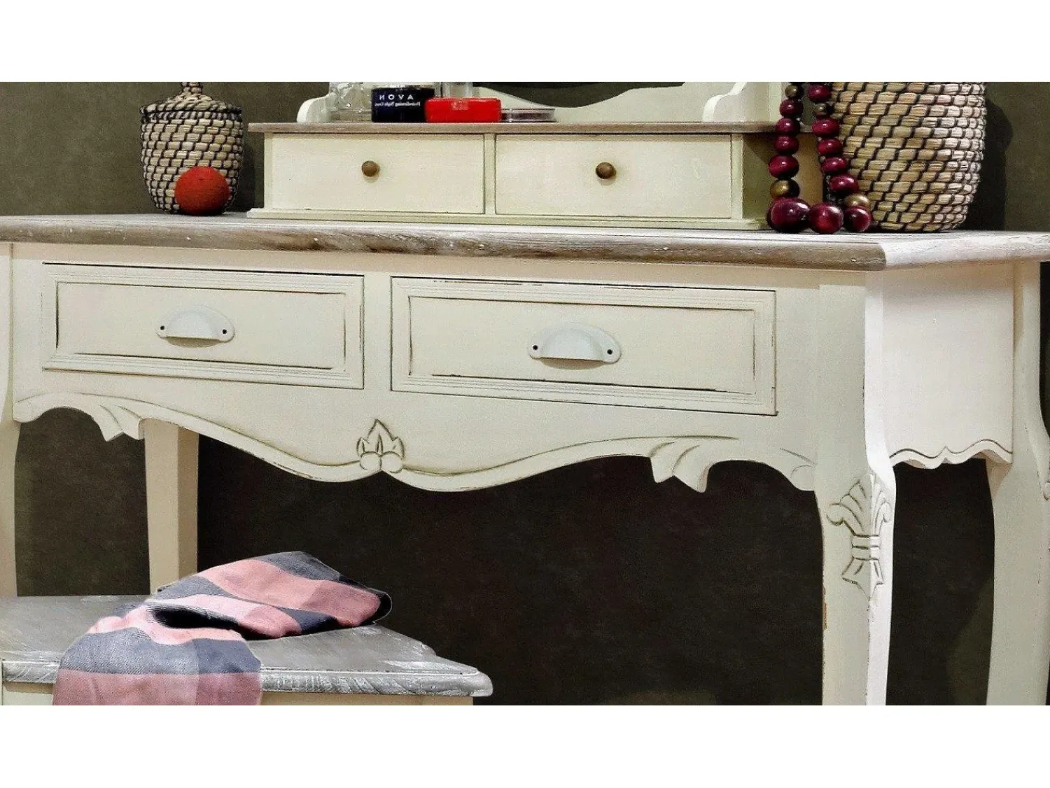 Discount Consola 90x78x40 cm Rimini RI016 Creme