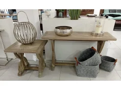 Consola* Consola 132x76x46 cm madeira clara natural Avola av1934-4 Castanho