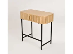 Consola| Consola 79,5x79,5x40 cm madeira natural Florence FL03 Castanho