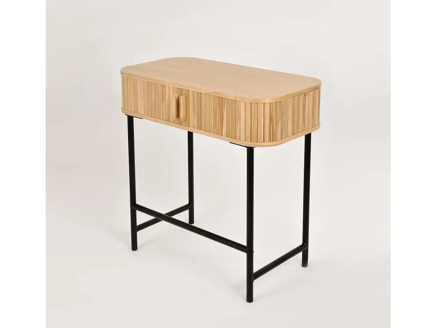 Consola| Consola 79,5x79,5x40 cm madeira natural Florence FL03 Castanho