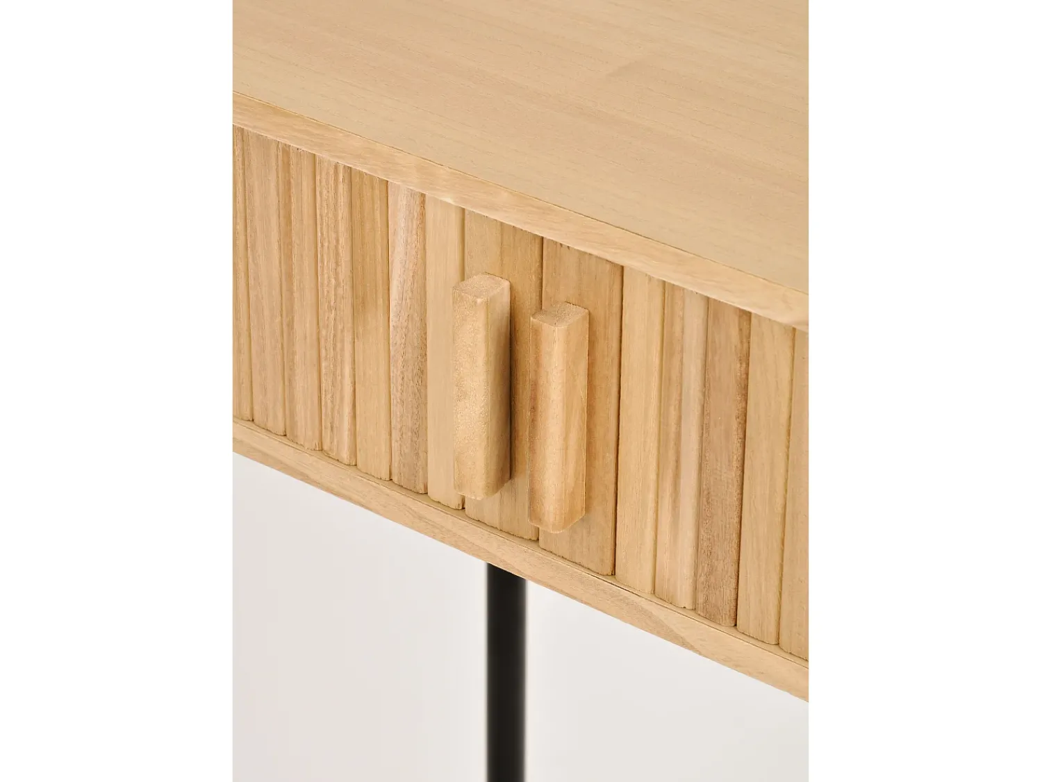 Consola| Consola 79,5x79,5x40 cm madeira natural Florence FL03 Castanho