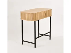Consola| Consola 79,5x79,5x40 cm madeira natural Florence FL03 Castanho