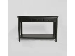 Consola| Consola 128x80x40 cm preta Cesena CE012 Preto