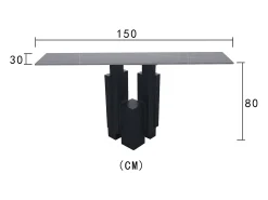 Consola 150x80x30 cm preta modig m20-150^ Consola