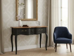 Consola* Consola 110x80x47 cm preto nero ven808nm Preto / Castanho