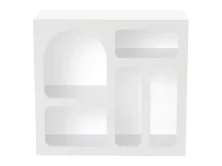 Hot Vente-unique Console de design com 5 nichos - - LUELA Branco