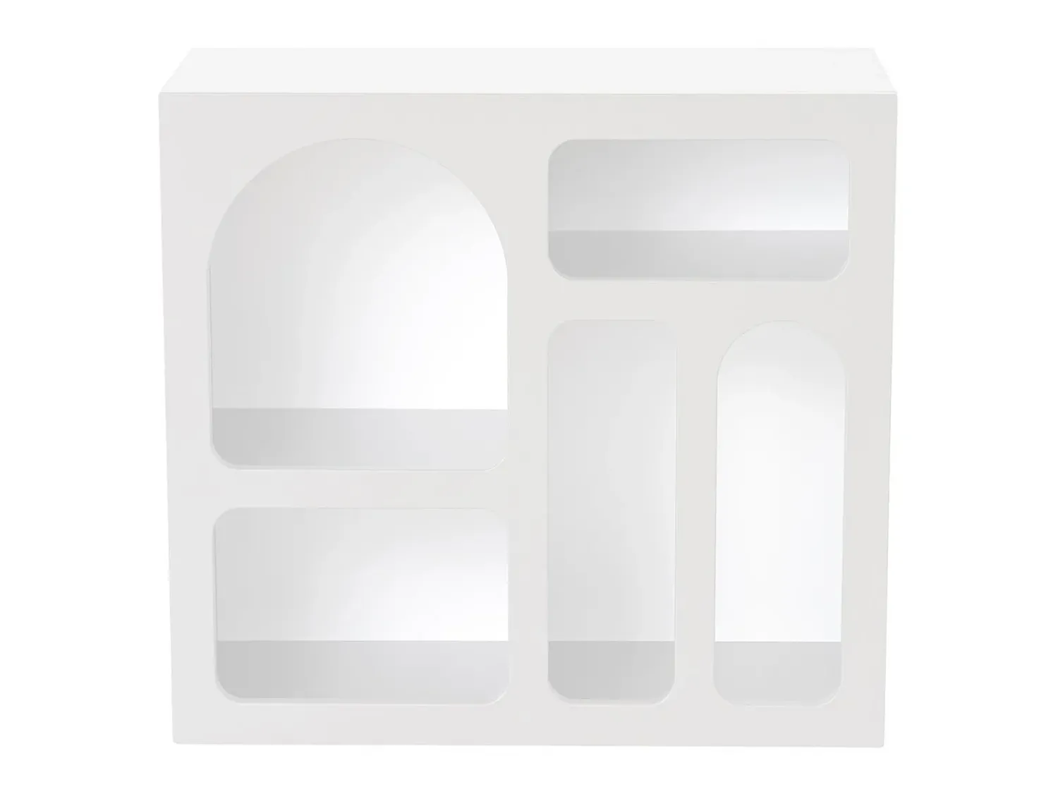 Hot Vente-unique Console de design com 5 nichos - - LUELA Branco