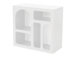 Hot Vente-unique Console de design com 5 nichos - - LUELA Branco