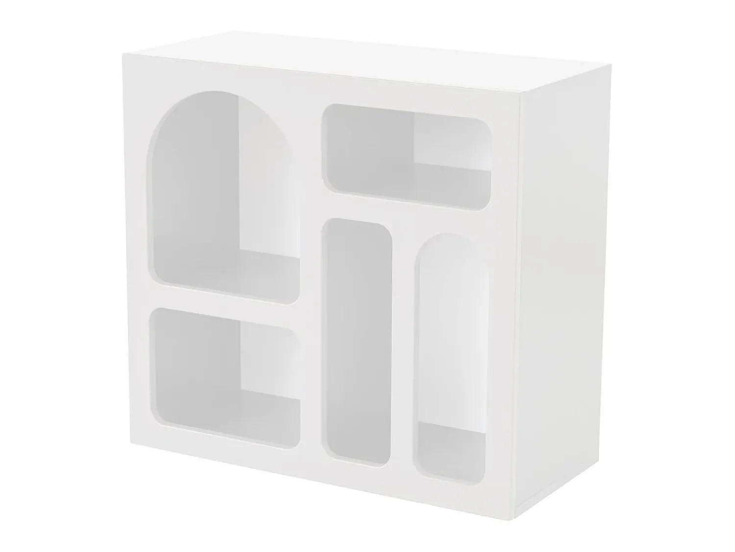 Hot Vente-unique Console de design com 5 nichos - - LUELA Branco