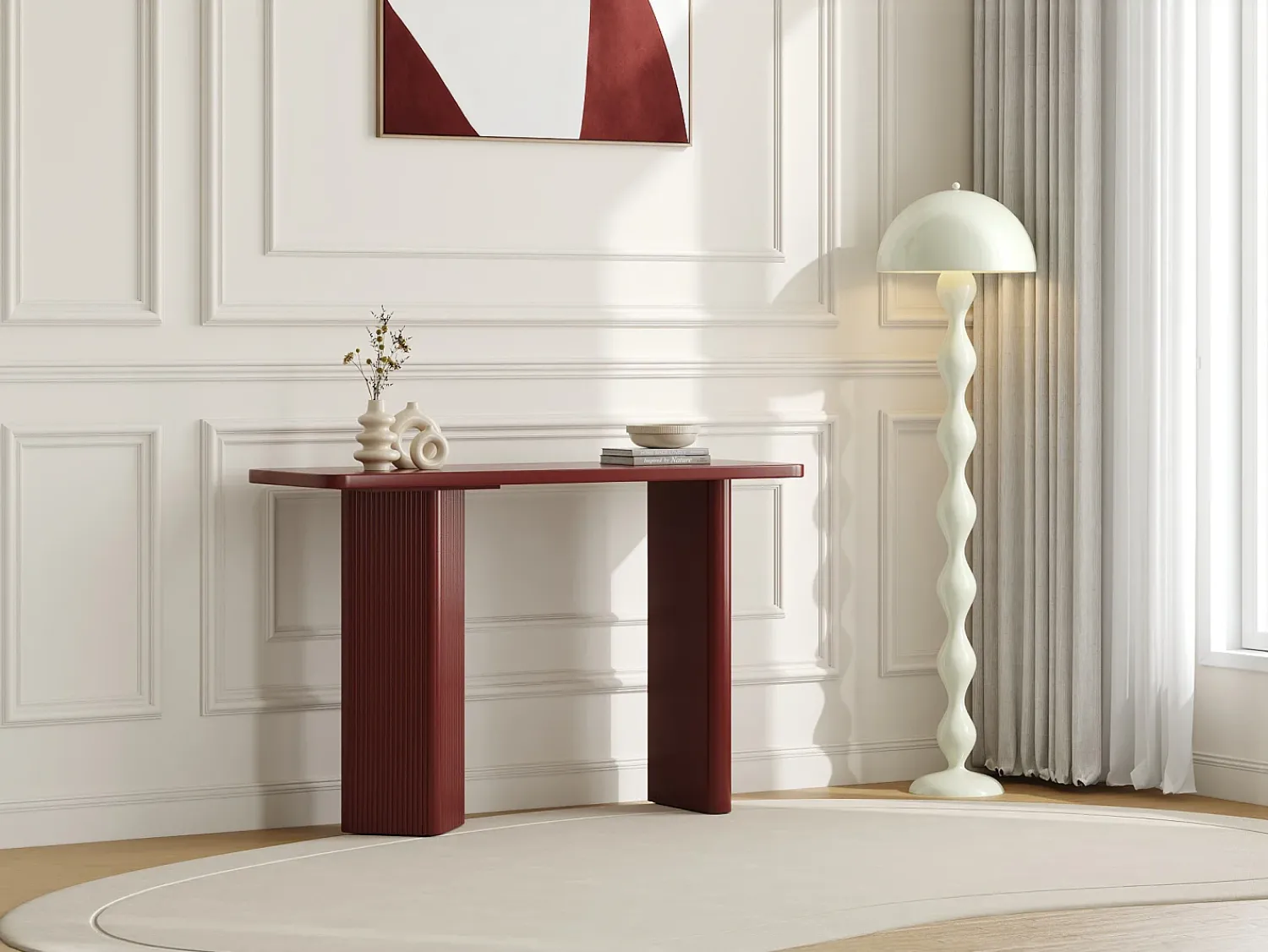 Discount Vente-unique Console de entrada em MDF - - KAVELINE Bordeaux