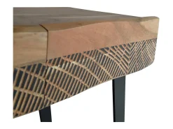 Consola|Giner y colomer console de madeira de acácia e metal Multicor