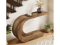 Consola|Tribesigns Console de Mesa, Mesa de Apoio Vintage, 110 x 35 x 75 cm, Móvel de Console para Entrada Castanho