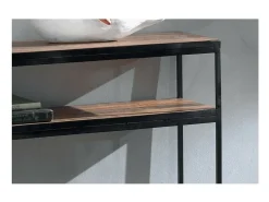 Sale Meublorama Console de sala GOA em madeira maciça. Móvel estilo industrial. Castanho