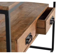 Consola*Giner y colomer Console em madeira e metal Castanho