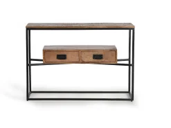 Consola*Giner y colomer Console em madeira e metal Castanho