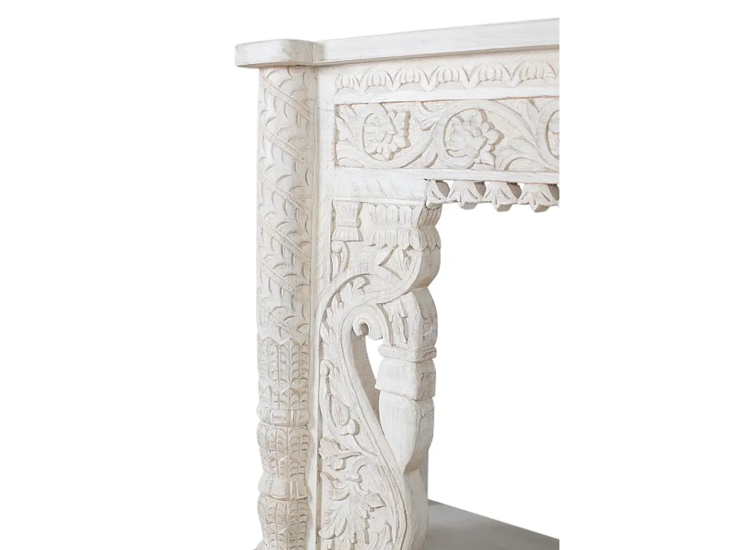 Consola*Giner y colomer Console em madeira manguier blanc vieilli Branco