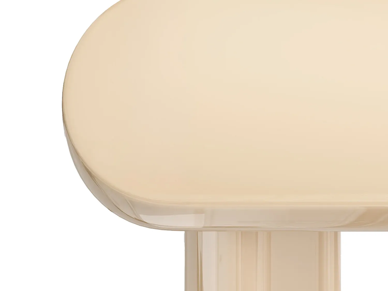 Outlet Vente-unique Console em MDF - lacado - LESONA Bege
