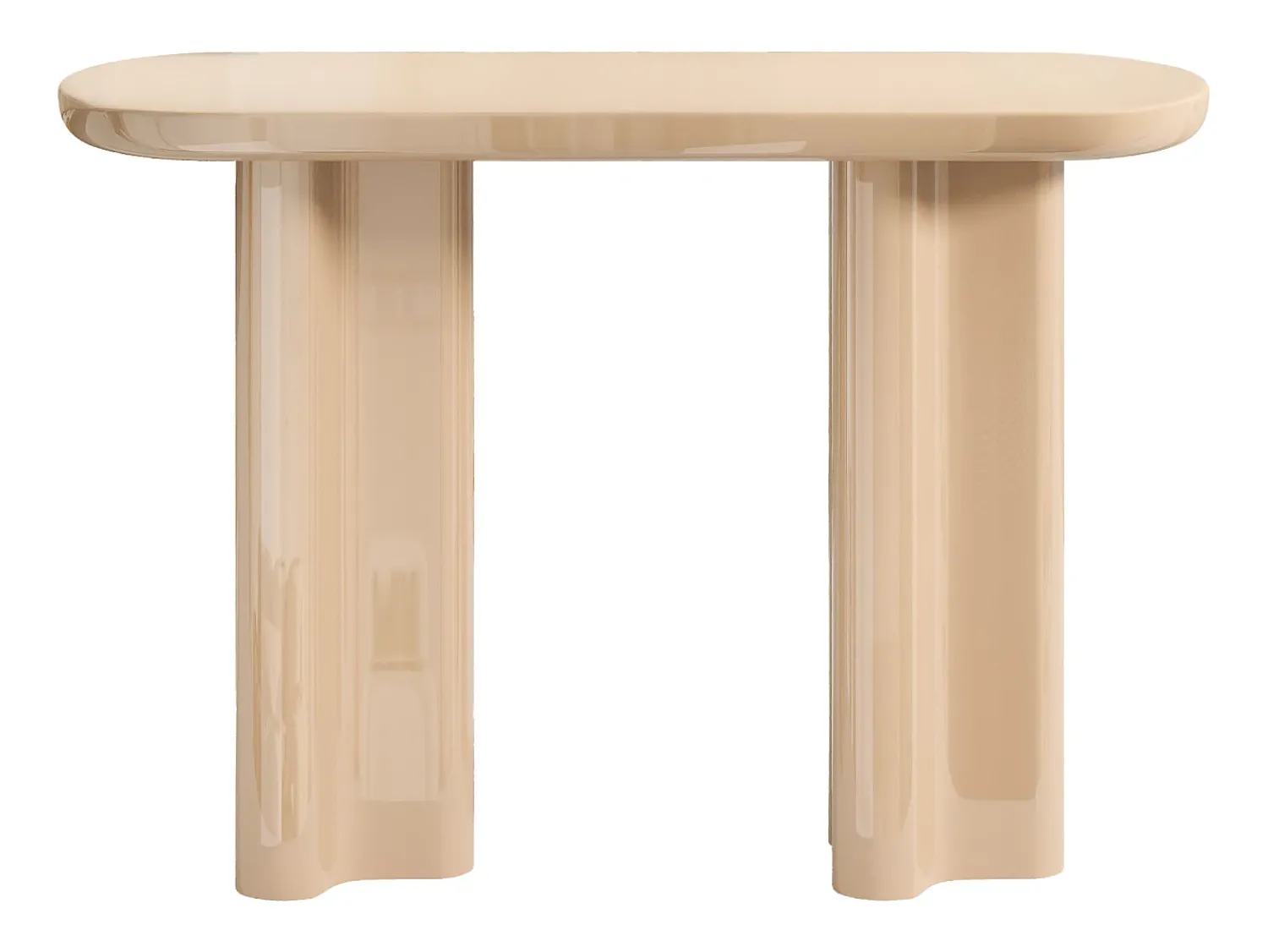 Outlet Vente-unique Console em MDF - lacado - LESONA Bege