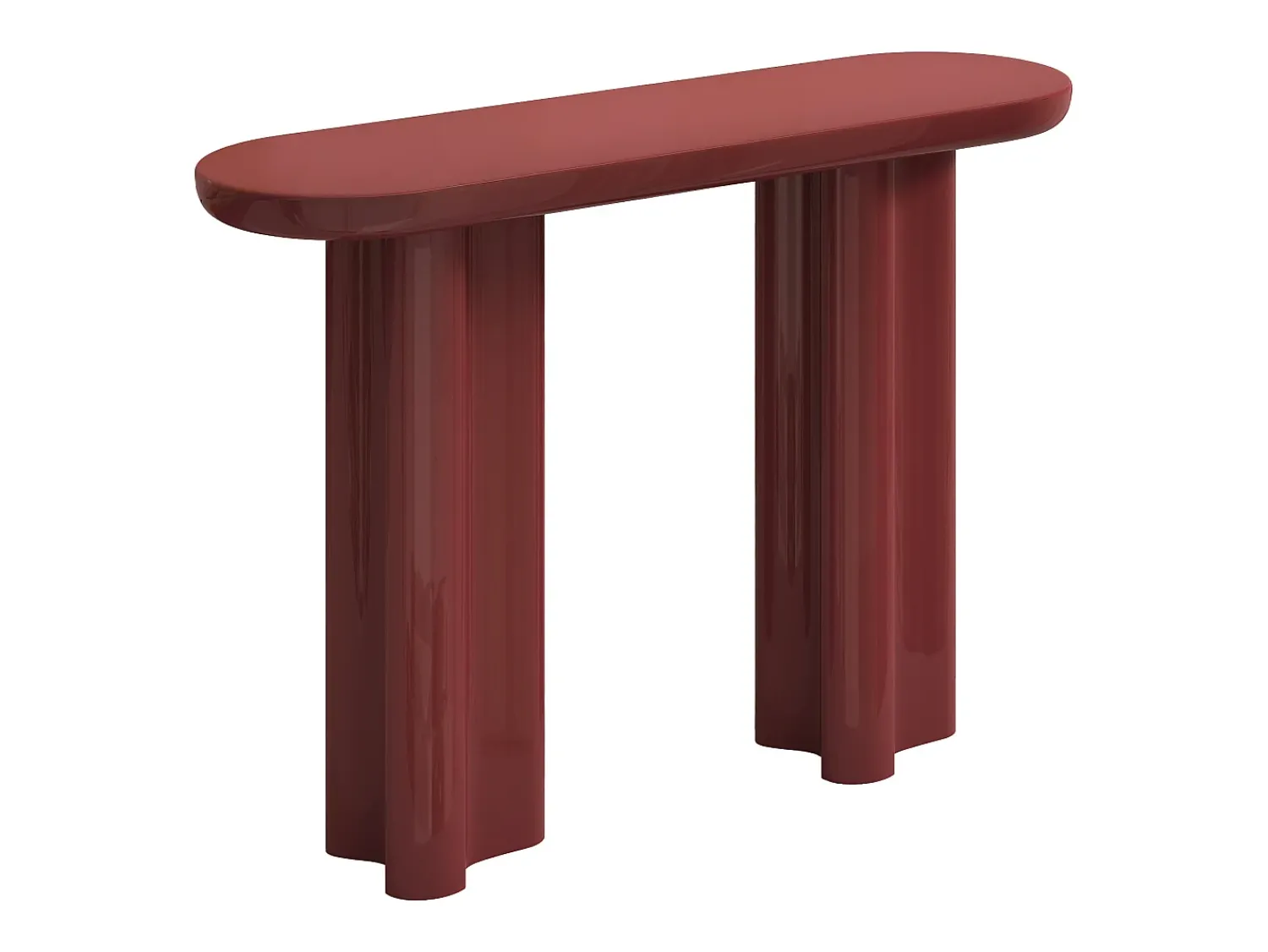 Consola*Vente-unique Console em MDF - lacado - LESONA Bordeaux