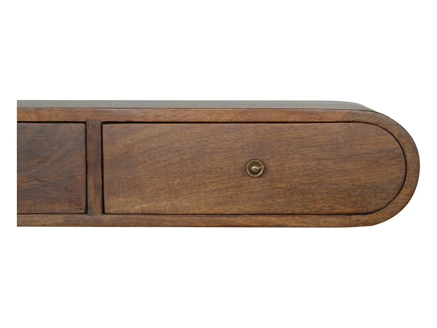 Hot Console flutuante London em castanheiro Artisan Furniture, 2 gavetas, caramelo Castanho