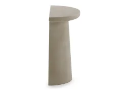 Consola| Console meia-lua de poliresina microcimento Camel