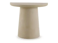 Consola| Console meia-lua de poliresina microcimento Camel