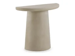 Consola| Console meia-lua de poliresina microcimento Camel