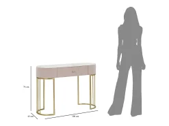 Consola* Console Montpellier 100X40X75 cm Rosa