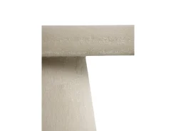 Consola* Console oval de poliresina revestida com microcimento Camel