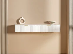 New Vente-unique Console suspenso com 2 gavetas - - FRALYN de Pascal Morabito Branco
