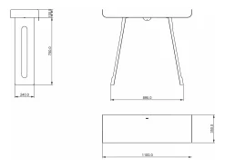 Consola| Console Tibete 110x35x85 cm em ferro pintado de preto Design minimalista curvo perfurado Mobiliário de entrada moderno Fabricado na Itália Branco Bege