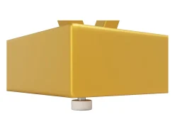 Consola|ModernLuxe Console 120x29,5x80 cm - con tampo efeito mármore - Metal - + dourado Branco