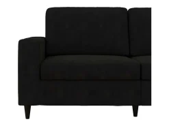 Sofá*Dorel Home Cooper | Sofá 3 lugares em Veludo Preto