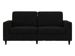 Sofá*Dorel Home Cooper | Sofá 3 lugares em Veludo Preto