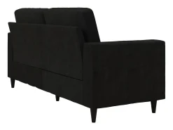 Sofá*Dorel Home Cooper | Sofá 3 lugares em Veludo Preto