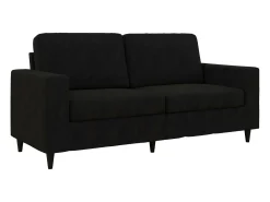 Sofá*Dorel Home Cooper | Sofá 3 lugares em Veludo Preto