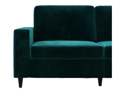 Sale Dorel Home Cooper | Sofá 3 lugares em Veludo Verde