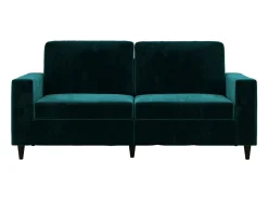 Sale Dorel Home Cooper | Sofá 3 lugares em Veludo Verde