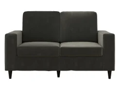 Sofá|Dorel Home Cooper | Sofá 2 lugares em Veludo Cinza Cinzento