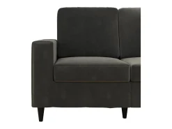 Sofá|Dorel Home Cooper | Sofá 2 lugares em Veludo Cinza Cinzento