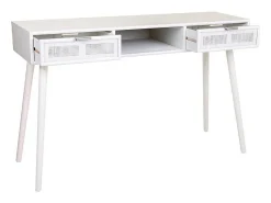 Sale Corredor com treliça de madeira e branca Branco