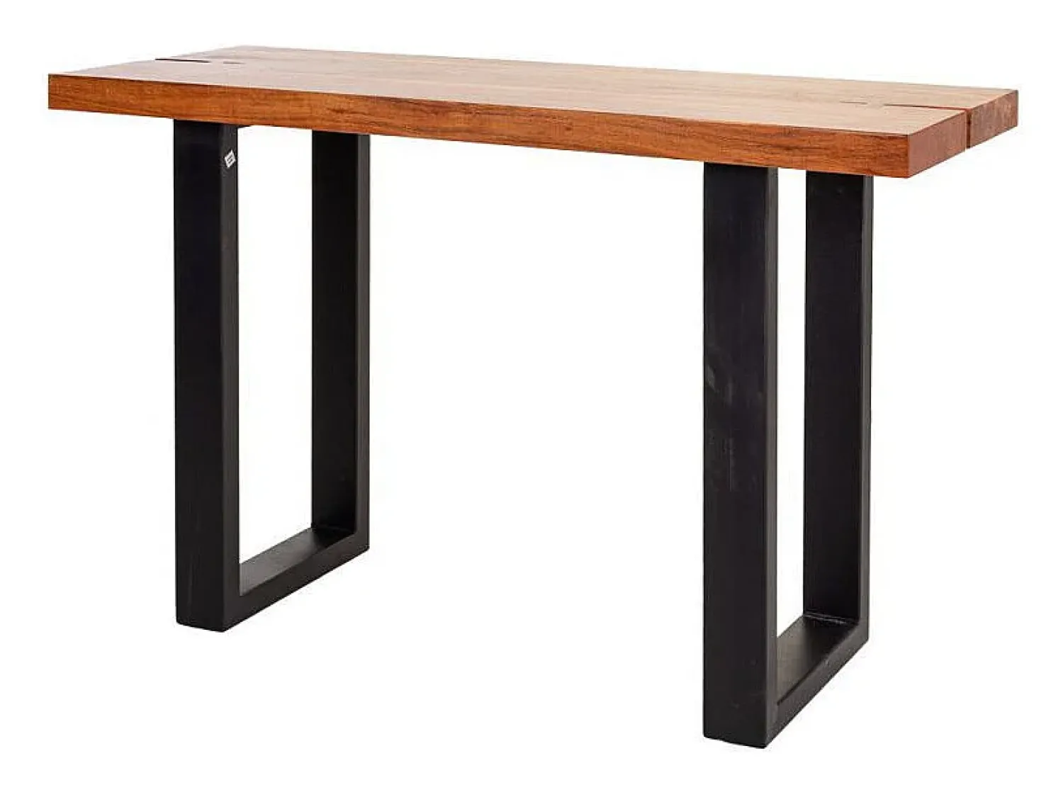 Consola* Corredor de madeira e metal Castanho