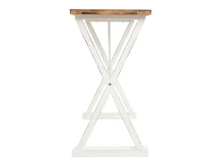 Consola| Corredor feito de madeira e metal laqueado Branco