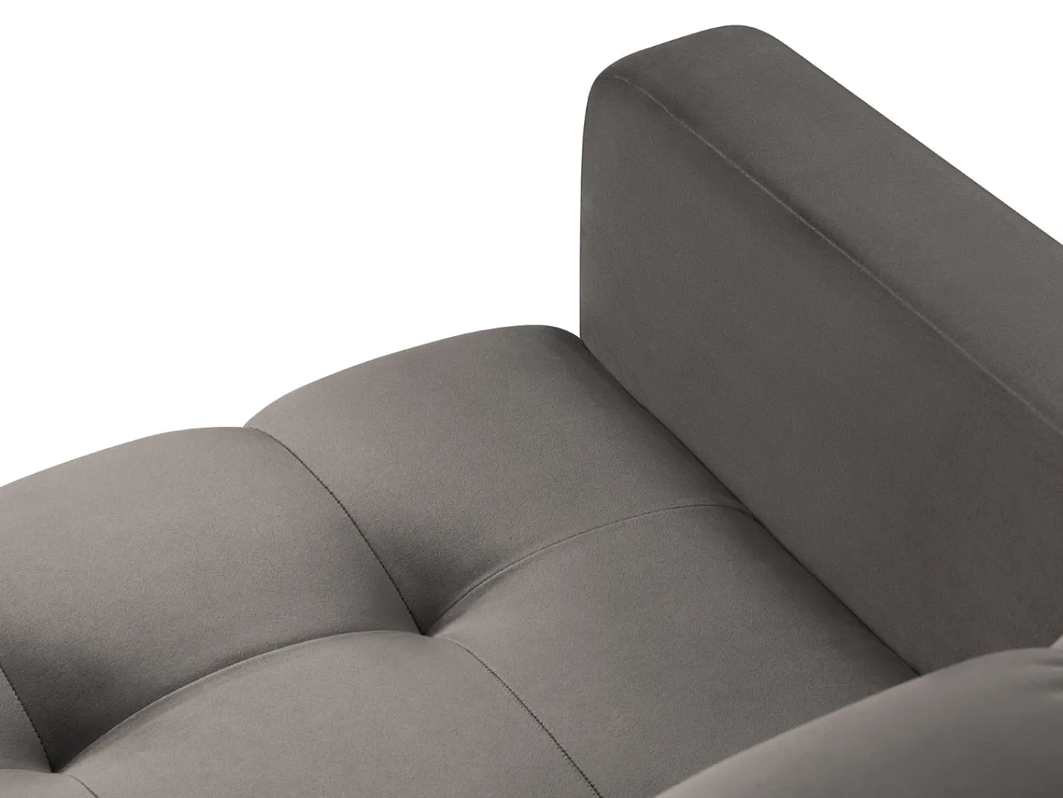 Poltrona*Cosmopolitan Design - Poltrona "Bali" em veludo cinza claro - 87x92x75cm Cinzento claro
