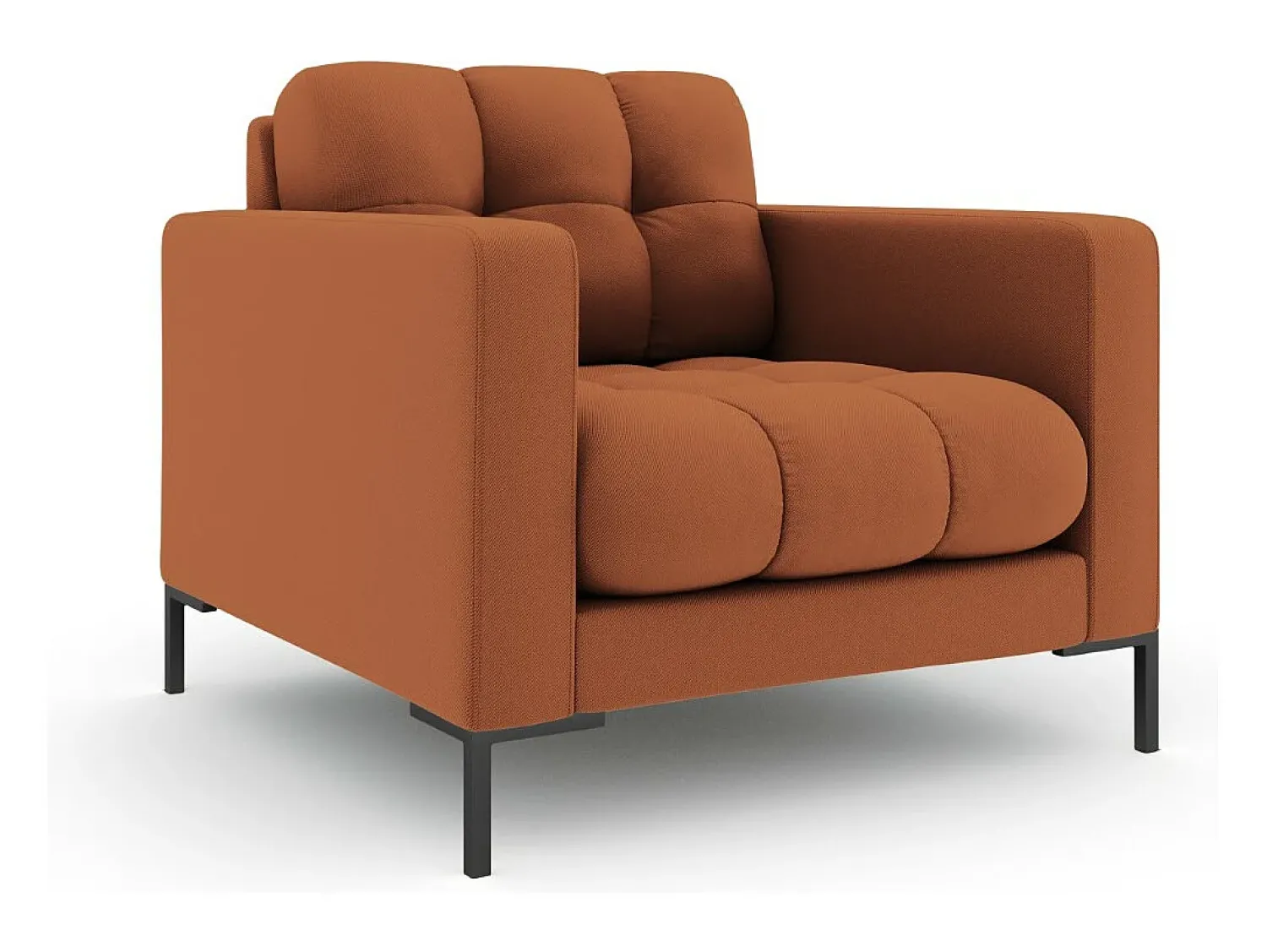 Poltrona|Cosmopolitan Design - Poltrona "Bali" em tecido estrutural tijolo - 87x92x75cm Terracota