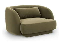 Cosmopolitan Design - Poltrona "Tulum" em veludo - 103x90x70cm^ Poltrona