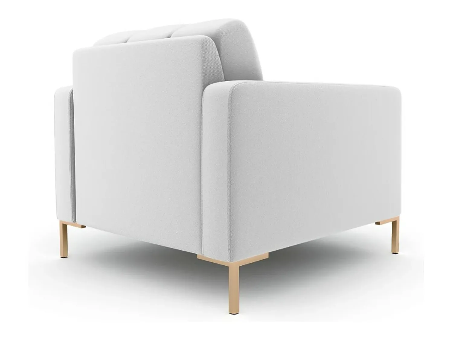Cosmopolitan Design - Poltrona "Bali" em tecido estrutural cinza claro - 87x92x75cm^ Poltrona