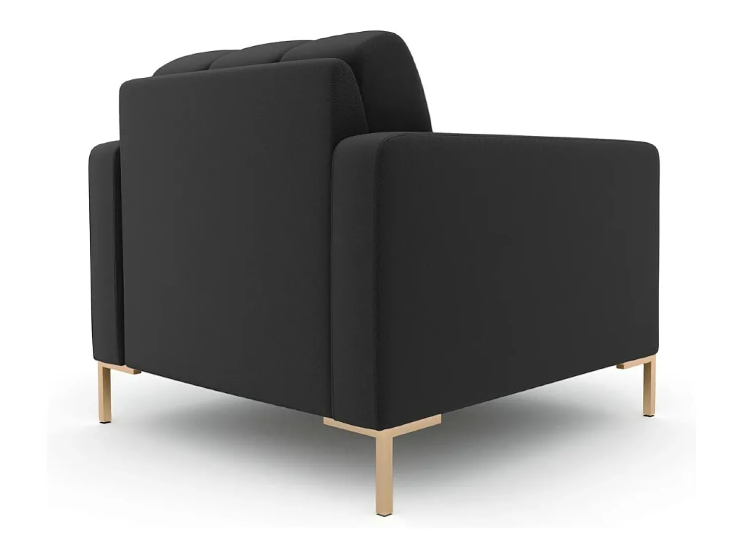 Clearance Cosmopolitan Design - Poltrona "Bali" em tecido estrutural cinza escuro - 87x92x75cm Cinza antracite
