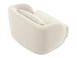 Poltrona|Cosmopolitan Design - Poltrona "Tulum" em veludo claro - 103x90x70cm Bege