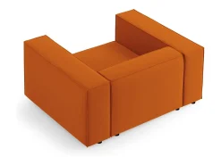 Poltrona*Cosmopolitan Design - Poltrona "Arendal" em veludo - 124x102x70cm Terracota